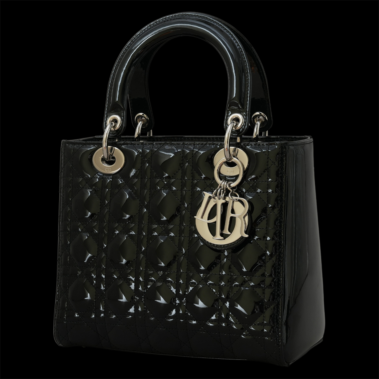 CHRISTIAN DIOR(USED)크리스찬디올 페이던트 레이디디올 까나쥬 미듐